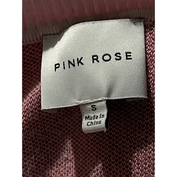 Dump Him Sweater Womens Small Pink Red Pullover Crewneck Graphic Slogan Knit - Picture 6 of 6